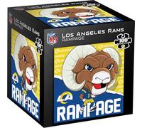 MasterPieces Rompecabezas de 100 piezas con licencia de la NFL para niños, Los Angeles Rams - Rampage - 10 x 10 pulgadas