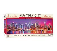 MasterPieces - Rompecabezas de 1000 Piezas, panorámico de la Ciudad de Nueva York, diversión para Adultos, Familia, niños, 13 x 39 Pulgadas