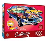 MasterPieces Rompecabezas de 1000 Piezas para Adultos, Familia o jóvenes, Forma de Hot Rods, 38.5 x 22.6 Pulgadas
