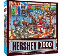 Masterpieces Rompecabezas de 1000 Piezas para Adultos, Familiares o niños, Hershey's Chocolate Factory, 19.3 x 26.75 Pulgadas