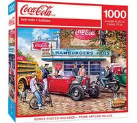Masterpieces Rompecabezas de 1000 piezas para adultos y familias - Coca-Cola Hot Rods - 19.3 x 26.7 pulgadas