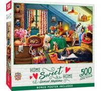 Masterpieces Rompecabezas de 550 piezas para adultos, familia o jóvenes, siesta al atardecer, 18 x 24 pulgadas