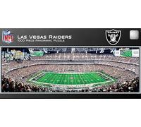MasterPieces Rompecabezas deportivo de 1000 piezas - NFL Las Vegas Raiders vista central panorámica - 13 x 39 pulgadas