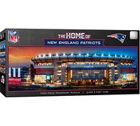 MasterPieces Rompecabezas deportivo de 1000 piezas, vista panorámica del estadio de los Patriotas de Nueva Inglaterra de la NFL, 13 x 39 pulgadas