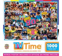 MasterPieces Rompecabezas TV Time Puzzles Collection – 1000 piezas – Series de los 90