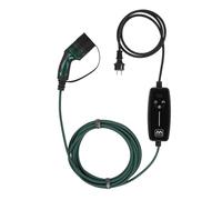 Masterplug Cable de Carga VE para Vehículos Eléctricos e Híbridos, 10 Metros, Modo 2, Enchufe Schuko de 3 Pines EU a Cargador de Coche Tipo 2, 2,3kW, 10A, EVCM221010G/EU