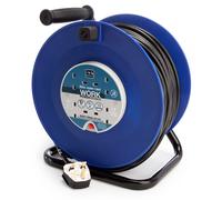 Masterplug HDCC5013-4BL-MP 13A 4 Tomas Enrollador De Cable Azul 50 Metros 240V