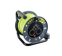 Masterplug pro-Xt Abierta Carrete Cable 240V 13A 2-Socket & 2 USB (2.1A Shared)