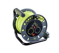 Masterplug pro-Xt Abierta Carrete Cable 240V 13A 2-Socket & 2 USB (2.1A Shared)
