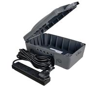 Masterplug WBXBFG10B-MP - Caja Resistente A La Intemperie Con 4 Socket 10M Extension Lead, Gris Oscuro