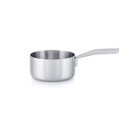 MasterPRO Alessi Bones - Cacerola de 16 cm - Fabricada en Acero Inoxidable - Acabado Interior Y Exterior Mate - Cuerpo Recto y Asa Larga De Fundición Hueca Soldada - Apta para Inducción
