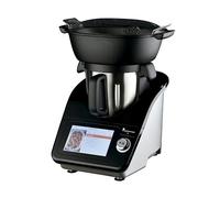 MasterPRO BY CARLO CRACCO - Robot de Cocina Multifunción 1000W - Recipiente Inox 4.5L - Pantalla TFT 7" LED - 12 Funciones - Control de Temperatura y Temporizador