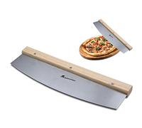 MasterPRO Foodies - Cortador para Pizza - Cuchilla de Acero Inoxidable - Dimensiones 35x10x2cm - Cuchillo para Pizza Profesional - Corta tus Pizzas de Manera Precisa y Fácil
