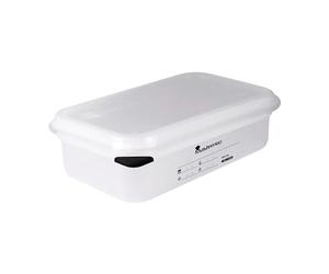 MasterPro FOODIES - Hermético de 1.8L Capacidad - Color Blanco - Tamaño de 26,5x16,2x6,5CM - Fabricado en Polipropileno - Sin BPA - Resistencia Térmica -40ºC a +95ºC