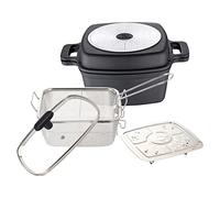 MasterPro Gastro Reeco, Set Jumbo de 11 piezas Antiadherentes, 3 Sartenes de 20, 24 y 28 cm, 3 Cacerolas de 20, 24 y 28 cm y Cazo de 16 cm con Tapa| Aluminio Fundido Reciclado, Indicador Temperatura