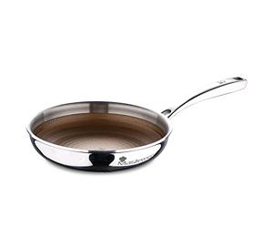 MasterPro GIRO 3 | Sartenes Antiadherentes de 24 cm Tecnología ILAG | Triple Capa Acero Inoxidable y Aluminio Forjado | Mango Ergonómico Acero | Anti Arañazos | Todo Tipo de Cocinas | Libre de PFOA