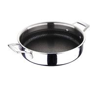 MasterPro Hi-Tech 3 | Cacerola de Cocina de 24 cm | Acero Inoxidable con Textura de Panal de Abeja | Revestimiento de 3 Capas | Menaje de Cocina | Apta para Todos los Tipos de Cocina