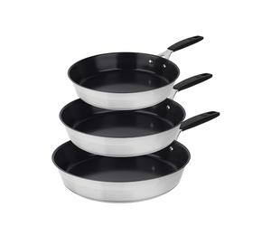 Masterpro Juego de Sartenes Smart Acero Inoxidable Ø 24 cm Ø 20 cm Ø 28 cm 3 Piezas