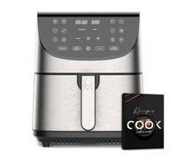 MasterPro ROCKET 700 - Freidora de Aire 1800W 7L - 12 Programas - Pantalla LED Táctil - Temperatura Ajustable - Recetario Online - Fácil Limpieza