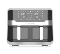 MasterPro Rocket Duo 900 - Freidora de Aire Doble de 9 litros y 2400w - Control De Tiempo Y Temperatura - Pantalla Digital - Cestas De Aluminio Fáciles De Limpiar - Control Desde Smartphone - Airfryer