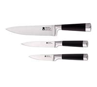 Masterpro Set 3pcs cuchillos de cocina - acero inoxidable - foodies.