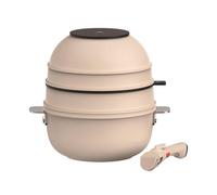 MasterPRO SHARE & PLAY, Juego de Utensilios de Cocina Apilables de 10 piezas, Mango Desmontable, Ahorra espacio, Fundición de Aluminio, Recubrimiento Antiadherente CERATECH, Regalo Optimo