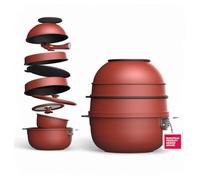 MasterPRO SHARE & PLAY | Juego de Utensilios de Cocina Apilables de 10 piezas | Mango Desmontable | Ahorra espacio | Fundición de Aluminio | Recubrimiento Antiadherente ILAG Ultimate | Regalo Ideal