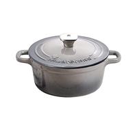 MasterPRO Unique | Cacerola de Cocina de 19cm con Tapa | Color Gris | Fabricada con Hierro Fundido | Asas Ergonómicas | Cazuela de Cocina | Compatible con Todo Tipo de Cocinas