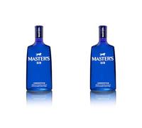 Master's Gin, Ginebra London Dry de 5 botánicos, Botella 700 ml (Paquete de 2)