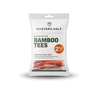Masters Graduate Bamboo Golf Tees (naranja 2 3/4 pulgadas bolsa de 20)