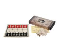 Masters Ludus Latrunculi Game - Roman Ludus Board Game - Cloth Board and Wooden Pieces - 2 Player Historical Board Game