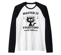 Masters Mastered It Funny Graduate Master Degree Graduación Camiseta Manga Raglan
