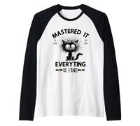 Masters Mastered It Funny Graduate Master Degree Graduación Camiseta Manga Raglan