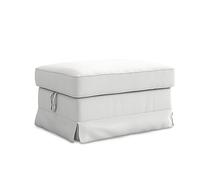 MASTERS OF COVERS Funda de Recambio Compatible con la Funda para Taburete Ektorp de IKEA, Funda para puf Ektorp, Funda para Taburete Ektorp, Funda para Taburete Ektorp, 82 x 62 x 44 cm (Blanco)