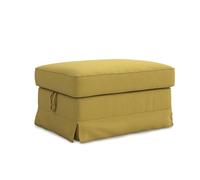 MASTERS OF COVERS Funda de Recambio Compatible con la Funda para Taburete Ektorp de IKEA, Funda para puf Ektorp, Funda para Taburete Ektorp, Funda para Taburete Ektorp, 82 x 62 x 44 cm (Mostarda)