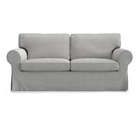 MASTERS OF COVERS Funda de Recambio para Sofá Ektorp 2 Plazas, Hecha a Mano, Protección de Algodón, Gris 179x88x88cm