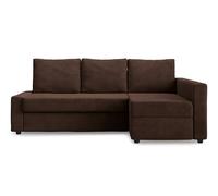 MASTERS OF COVERS Funda de repuesto para sofá esquinero IKEA Friheten para chaise izquierda/derecha, ajuste personalizado, tejido resistente, 230 x 68/151 x 66 cm (marrón, pana)