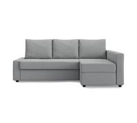 MASTERS OF COVERS Funda de Repuesto Sofá Cama de Esquina Friheten, Chaise Longue Izquierda/Derecha, Ajuste Individual, Tela Resistente, 230 x 68/151 x 66 cm (Gris Claro, Poliéster)
