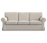 MASTERS OF COVERS Funda para Sofá Ektorp 3 Plazas, Funda Sofa Ektorp, Funda Ektorp 3 Plazas, Funda de Sofá Ektorp 3 Plazas, 218 x 88 x 88 cm (Poliéster Petite, Beige Perla)