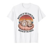 Masters of the Slow Blink Rulers of the House, mascota amante de los gatos Camiseta