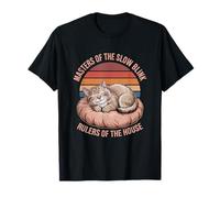 Masters of the Slow Blink Rulers of the House, mascota amante de los gatos Camiseta
