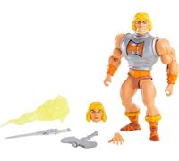 Masters of the Universe (Masters del Universo Orígenes) Figura He-Man deluxe, muñeco articulado de juguete, modelo surtido (Mattel GVL76)