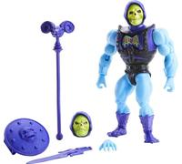 Masters of the Universe (Masters del Universo Orígenes) Figura Skeletor, muñeco articulado de juguete con accesorios (Mattel GVL77)