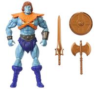 Masters of the Universe Masterverse Colección Retro Faker Figura de acción de 17,78 cm de Motu, Villano robótico de Piel Azul de He-Man con Accesorios, JBP94