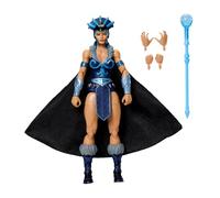 Masters of The Universe Masterverse Evil-Lyn Figura de acción, Juguete de 17,8cm de la hechicera villana de New Eternia de Motu, 30 articulaciones, Vara con orbe, JBP77