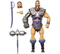 Masters of the Universe Masterverse Fisto Figura de acción, juguete de 17,8cm del héroe de New Eternia de MOTU con puño de hierro, 30 articulaciones, Mattel JBP76