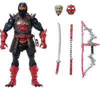 Masters of the Universe Masterverse Ninjor Figura de acción con 30 puntos de articulación, juguete de MOTU de 17,78cm, armadura y accesorios de armas, JBP82
