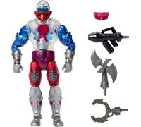 Masters of the Universe Masterverse Roboto Figura de acción, juguete de 17,8cm del héroe de New Eternia de MOTU con torso mecánico transparente, 30 articulaciones, JBP78