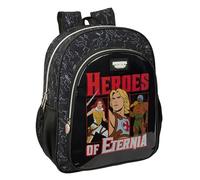 MASTERS OF THE UNIVERSE - Mochila Escolar Niño, Mochila Infantil, Adaptable a Carro, Ideal para Niños en Edad Escolar, Cómoda y Versátil, Calidad y Resistencia, 32x12x38 cm