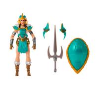 Masters of the Universe MOTU Turtles of Grayskull Teela, Figura de acción con accesorios de batalla, inspirado en las Tortugas Ninja, juguete regalo para niños y niñas +6 años, HTH15